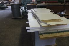 Custom Made U Shapped Plastic Laminate Reception Counter 10 small