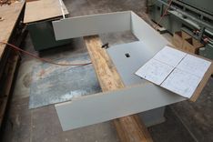 Custom Made U Shapped Plastic Laminate Reception Counter 13 small