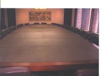 Leather Wrapped Conference Room Table 2 small