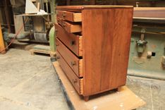 Refinished / Refurbished Mid Century Mordern Dresser 3 small