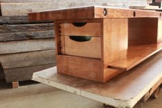 Mid Century Mordern Rustic Reclaimed Coffee Table 4 small
