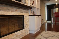 Hoboken Built In Millwork Wall With Fireplace 3 small