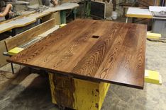 Solid 6/4 Red Oak Rustic Confrence Table 2 small