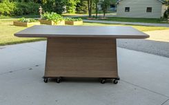 Modern White Oak Dining Table 2 small