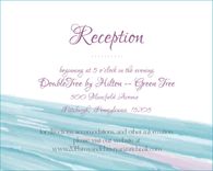 Watercolor Wedding Invitation Suite -- Invite, Response Card + Reception Card 3 small
