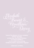 Two Tone Wedding Invitation Suite -- Invite, Response Card + Reception Card 2 small
