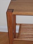 Cherry Hallway Table With Slat Shelf 1 small