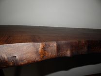Live Edge Hickory Wood Industrial Steel Desk 2 small