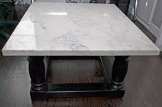 Quartz Coffee Table With Ebony Base 3 small