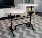 Two-Level Marble Cradle Table 3 small