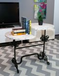 Two-Level Marble Cradle Table 6 small