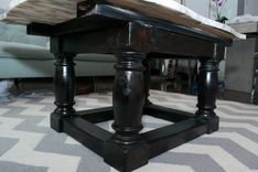 Marble Table With Wooden Frame 4 small