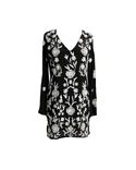 Women's Embroidered Silk Tunic 2 small