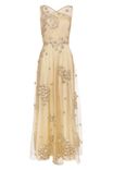Gold Embroidered Gown 1 small