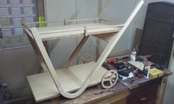All Wood Food And Bar Service Trolley 2 small