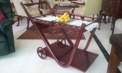 All Wood Food And Bar Service Trolley 1 small