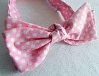 Mens Gentleman Bowtie - Wedding Accessories Groom And Groomsmen - Preppy Hipster Retro Polka Dots 1 small