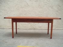"Mittens And Slippers Ii" Antikea Danish Modern Coffee Table In Jatoba And Purpleheart 2 small