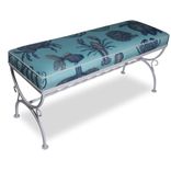 Vintage Wrought Iron Sea Creature Bench 3 small