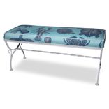 Vintage Wrought Iron Sea Creature Bench 5 small