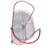 Vintage Coral Pink Metal Tea Cart 2 small