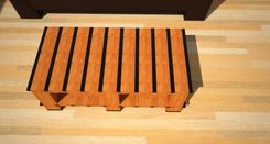 Tiger Stripe Coffee Table In 1x2 Block Style 2 small