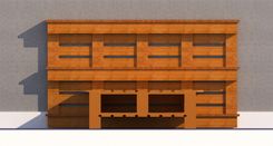 Full W 15 Block Headboard & Block Feet 4 small