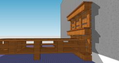Full Size Platform W 12 Block Headboard 5 small