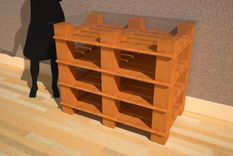 6 Block Style Display Shelf 3 small