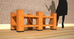 6 Block Style Side Table 2 small