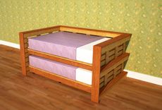 Full Size Day Bed Using Reclaimed Wood 2 small