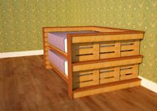 Full Size Day Bed Using Reclaimed Wood 3 small