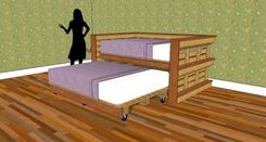 Full Size Day Bed Using Reclaimed Wood 4 small