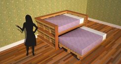 Full Size Day Bed Using Reclaimed Wood 1 small
