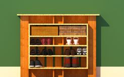 Hallway Shoe Storage With Framed Shelves 2 small