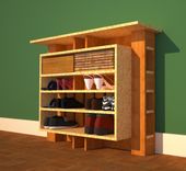 Hallway Shoe Storage With Framed Shelves 1 small