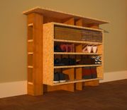 Hallway Shoe Storage With Framed Shelves 6 small