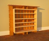 Hallway Shoe Storage With Framed Shelves 5 small
