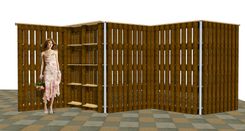 Reclaimed Wood Shoji Screens 4 small
