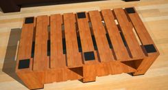 Coffee Table In 1 X 2 Block Foot Style 1 small