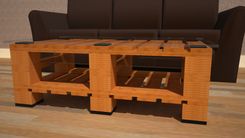 Coffee Table In 1 X 2 Block Foot Style 3 small