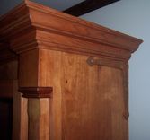 Custom Cherry 9 Gun Rustic Gun Cabinet 6 small