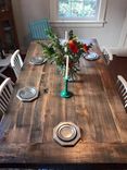 Rustic Trestle Dining Table 2 small
