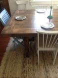 Rustic Trestle Dining Table 6 small
