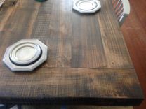 Rustic Trestle Dining Table 5 small