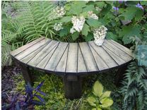 46 Inch Wide Pine And Spruce Hand Crafted Fan Bench Or Table For Inside Or Porch Use 1 small