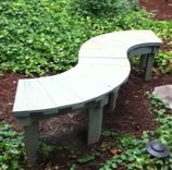 36 Or 46 Inch Solid Cedar Fan Benches 6 small