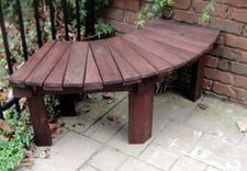 36 Or 46 Inch Solid Cedar Fan Benches 3 small