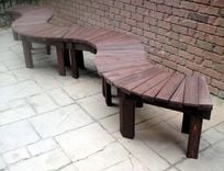 36 Or 46 Inch Solid Cedar Fan Benches 1 small
