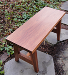 Solid Mahogany Bench Seat Or Accent Table In A Contemporary Style. 5 small